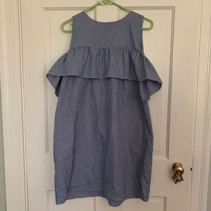 Style Envy Cold Shoulder Gingham Dress